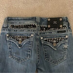black studded miss me jeans